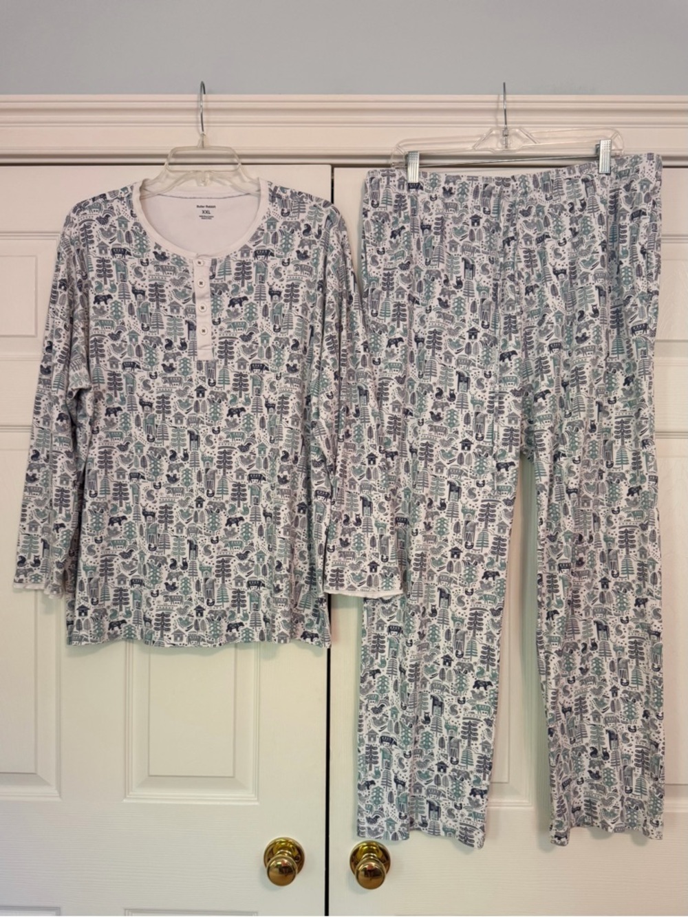 Roller Rabbit Nordic Folk Pima Cotton Pajamas XXL